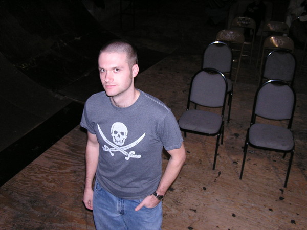 Kyle in pirate shirt
